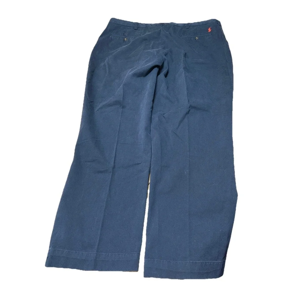 Polo Ralph Lauren Suffield Pants Men's‎ 42x30 Navy Blue Chino Classic Fit Cotton